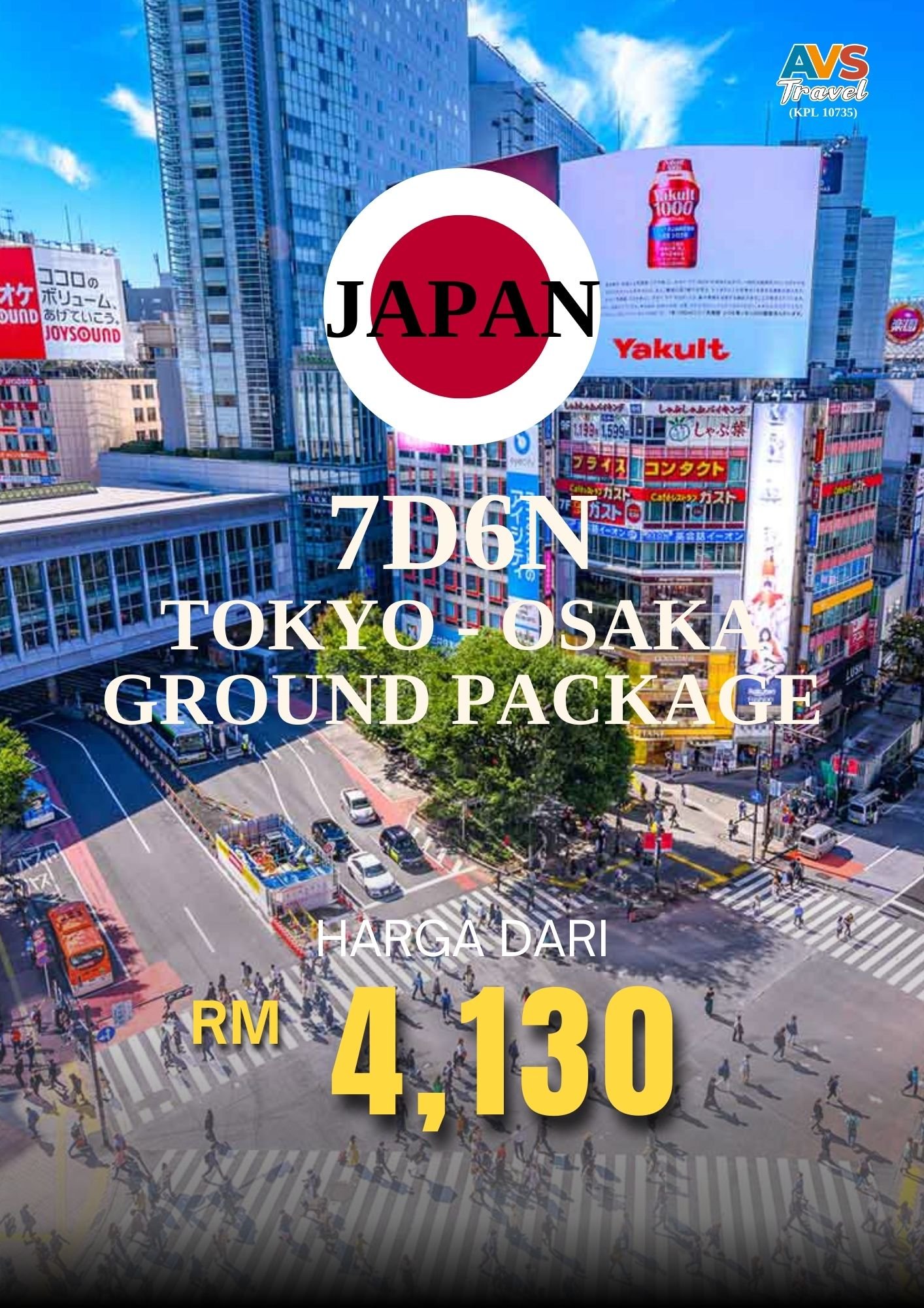 7D6N Tokyo - Osaka Ground Package